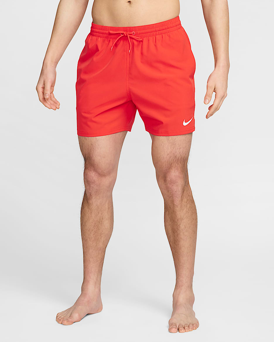 Shorts de vóleibol de 13 cm con ropa interior tipo bóxer para hombre Nike Swim Breaker - Carmesí claro