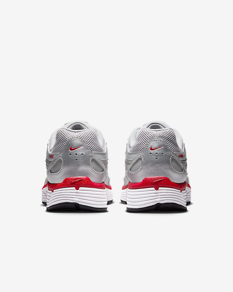 Nike P-6000 Shoes - Metallic Silver/Flat Silver/Cool Grey/Gym Red