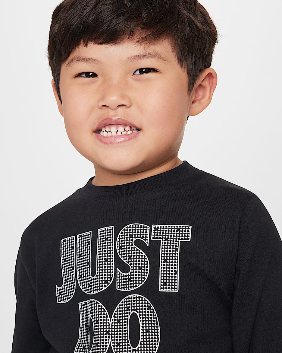 Nike Shine Toddler Long Sleeve T-Shirt - Black