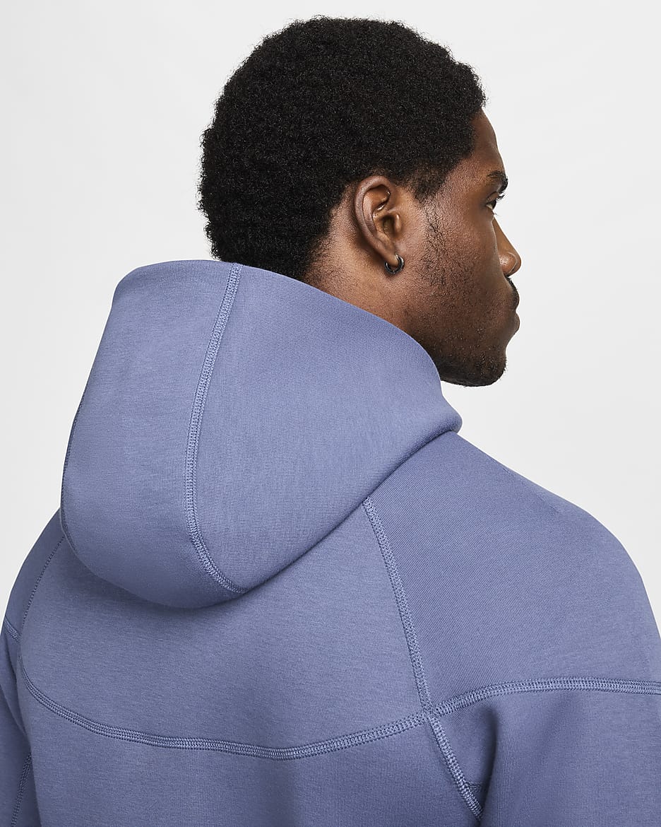 Inter Milan Tech Fleece Windrunner Men's Nike Football Full-Zip Hoodie - Diffused Blue/Black/Lyon Blue