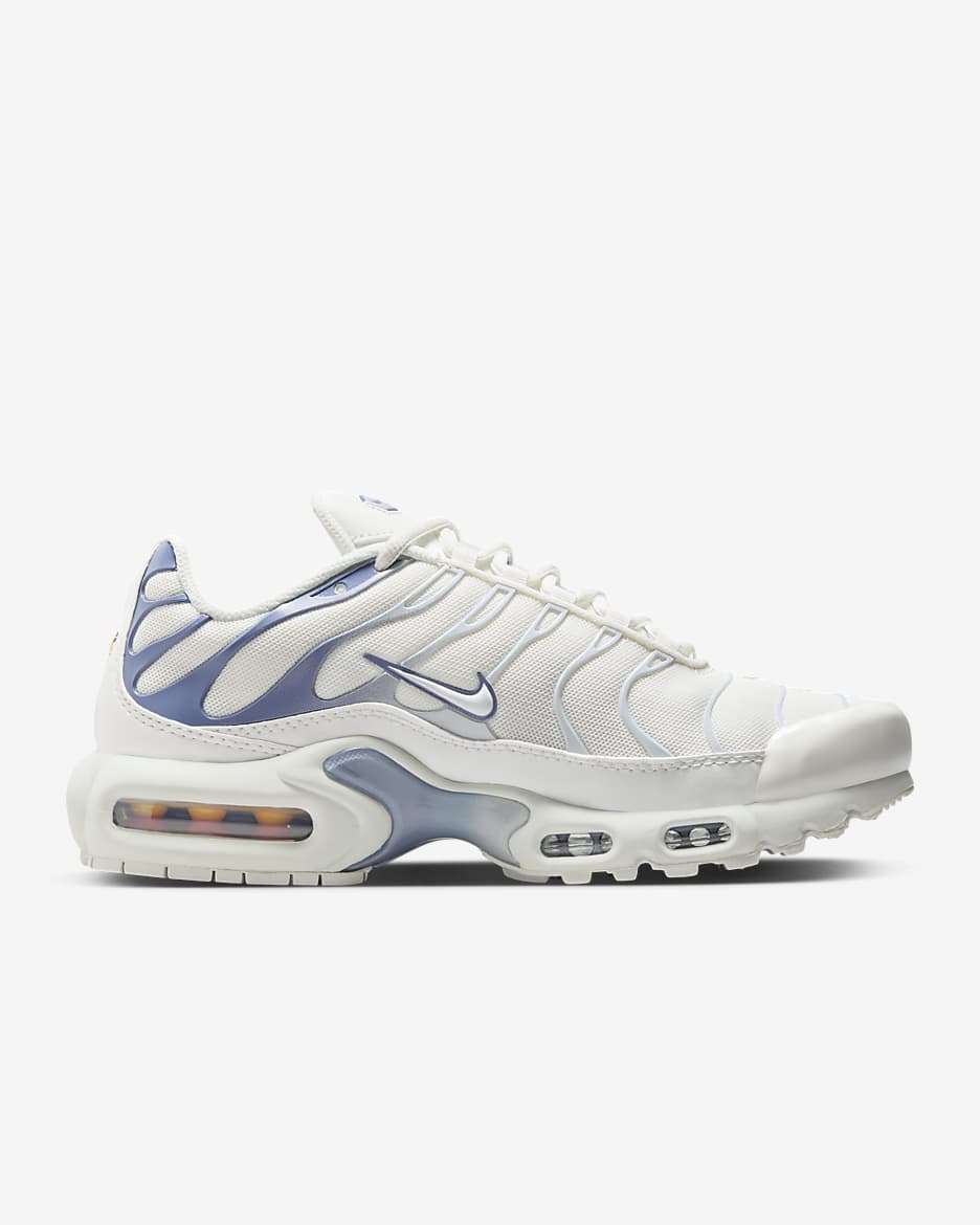 Calzado para mujer Nike Air Max Plus - Blanco cumbre/Azul militar claro/Gris fútbol/Pizarra cenizo