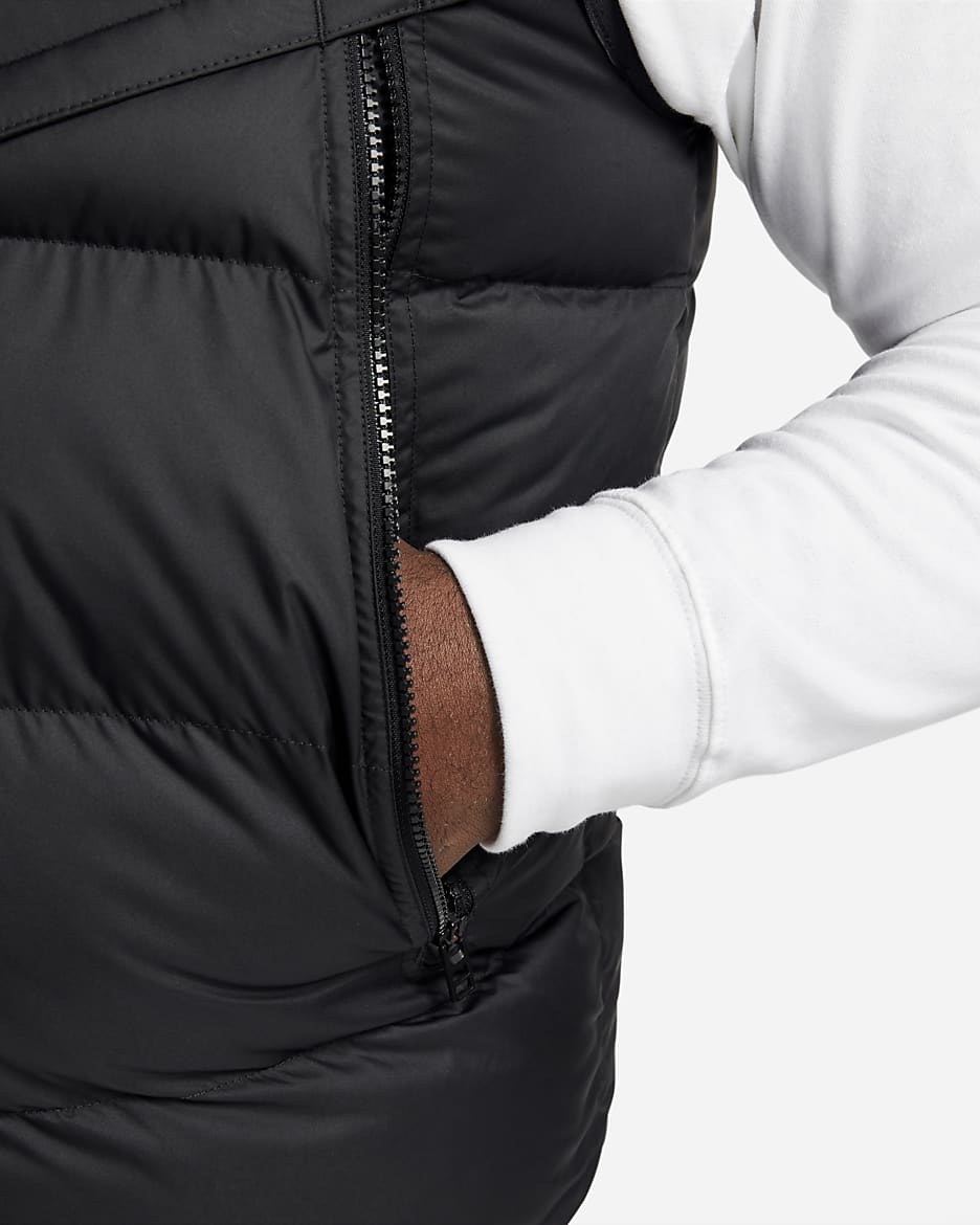 Veste sans manches avec isolation PRIMALOFT® Nike Storm-FIT Windrunner pour Homme - Noir/Noir/Sail