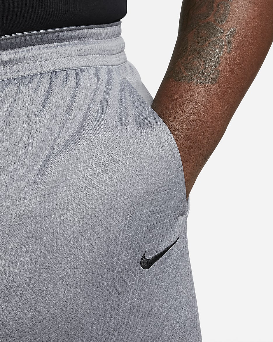 Nike Icon Dri-FIT basketbalshorts voor heren (28 cm) - Cool Grey/Cool Grey/Zwart