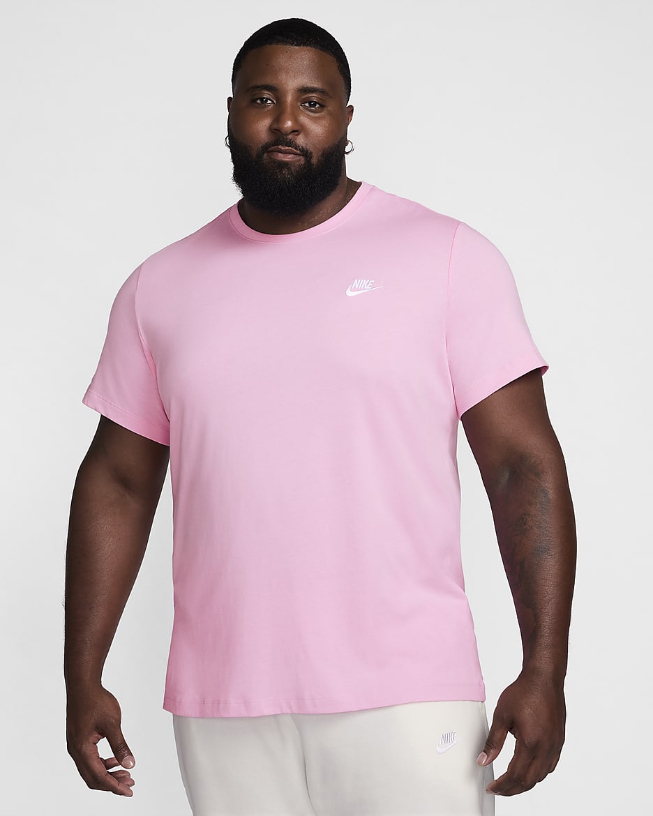 T-shirt Nike Sportswear Club pour Homme - Pink Rise