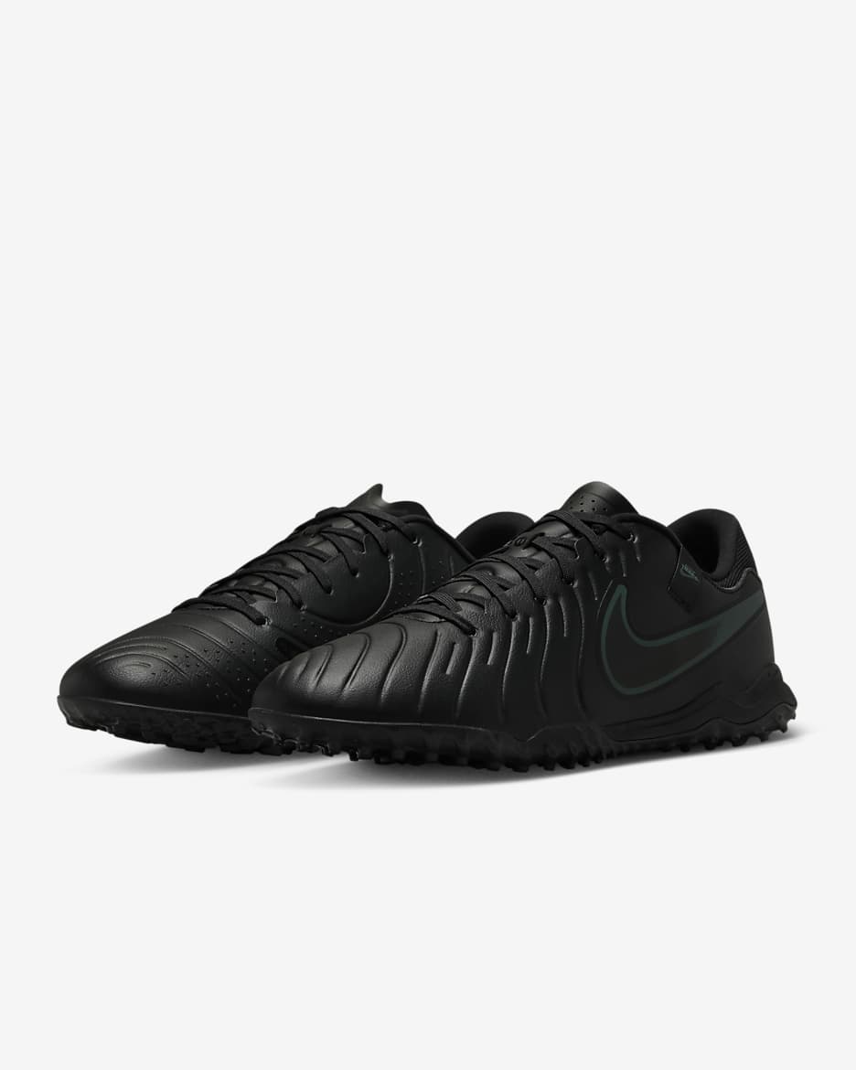 Chaussure de foot basse pour surface synthétique Nike Tiempo Legend 10 Academy - Noir/Deep Jungle/Noir