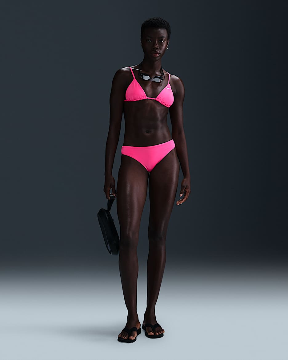 Parte de abajo de bikini estilo hipster para mujer Nike Swim Essential - Hiperrosa