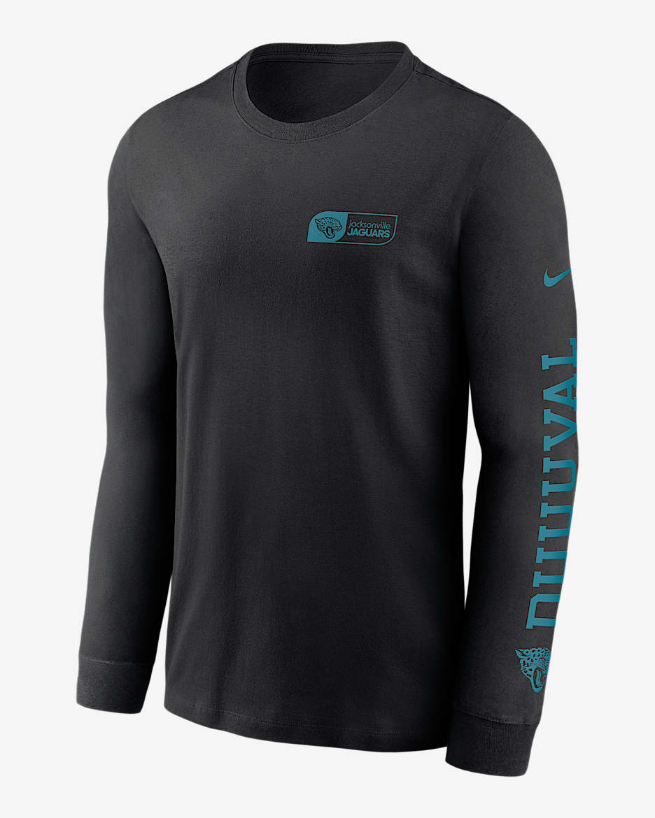 Jacksonville Jaguars All Out Men's Nike NFL Long-Sleeve T-Shirt - Black