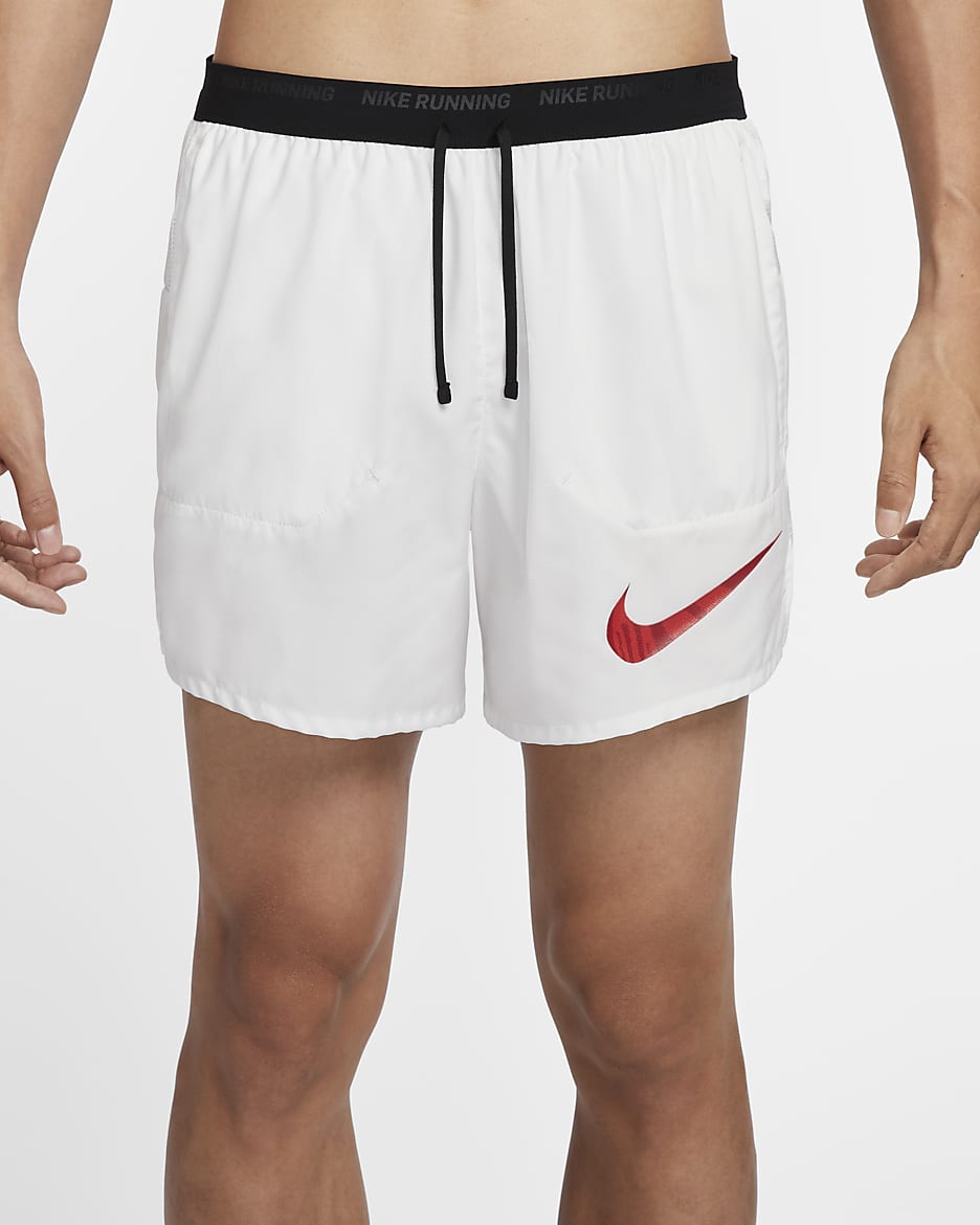 Nike Flex Stride Run Energy Men's 5" Brief-Lined Running Shorts - Summit White/Black/Gym Red/Picante Red