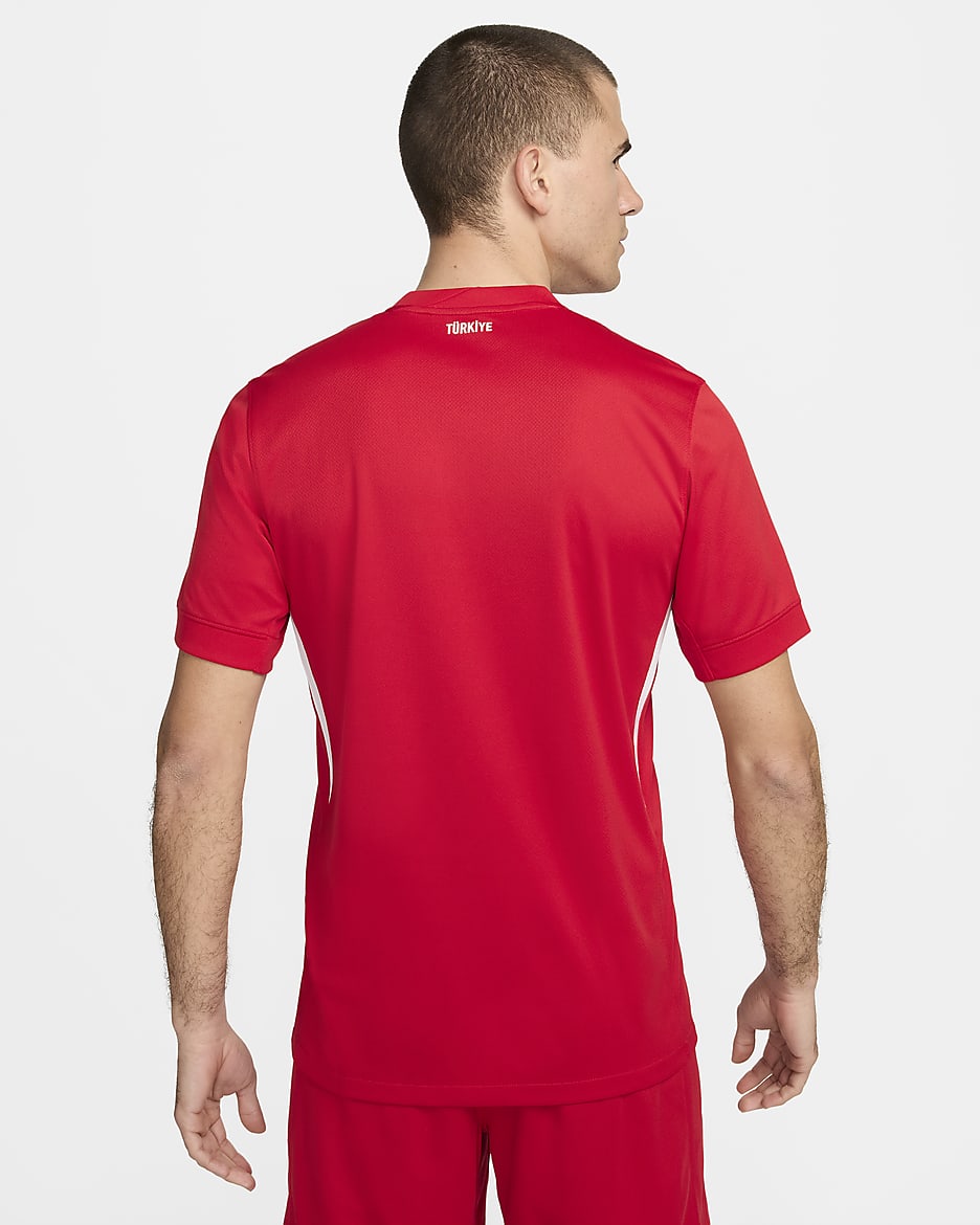 Pánský venkovní fotbalový dres Nike Dri-FIT Replica Turecko Stadium 2024/25 - Sport Red/Sport Red/Bílá