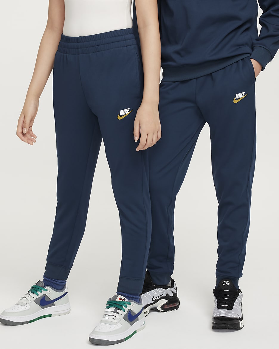 Dres dla dużych dzieci Nike Sportswear - Armory Navy/Biel/Biel