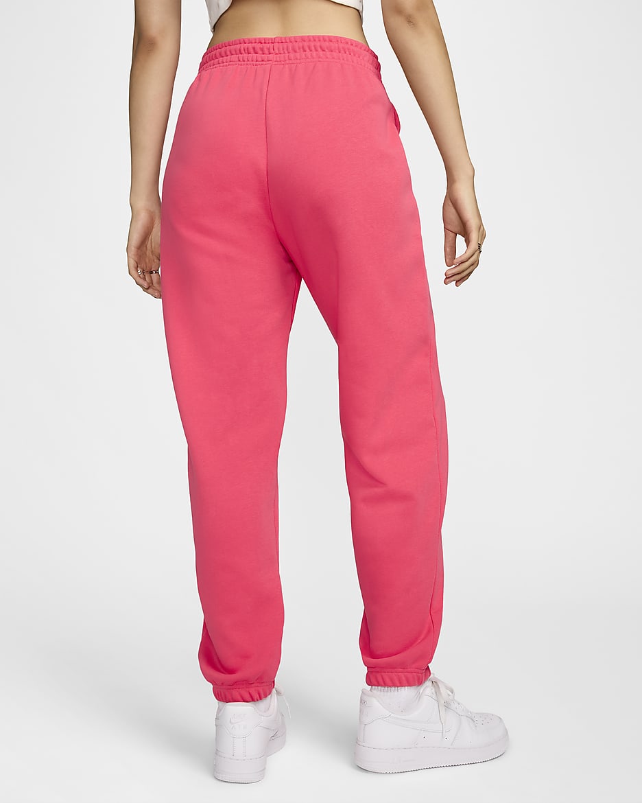 Nike Sportswear Phoenix Fleece Women's High-Waisted Oversized French Terry Tracksuit Bottoms - Aster Pink/Sail