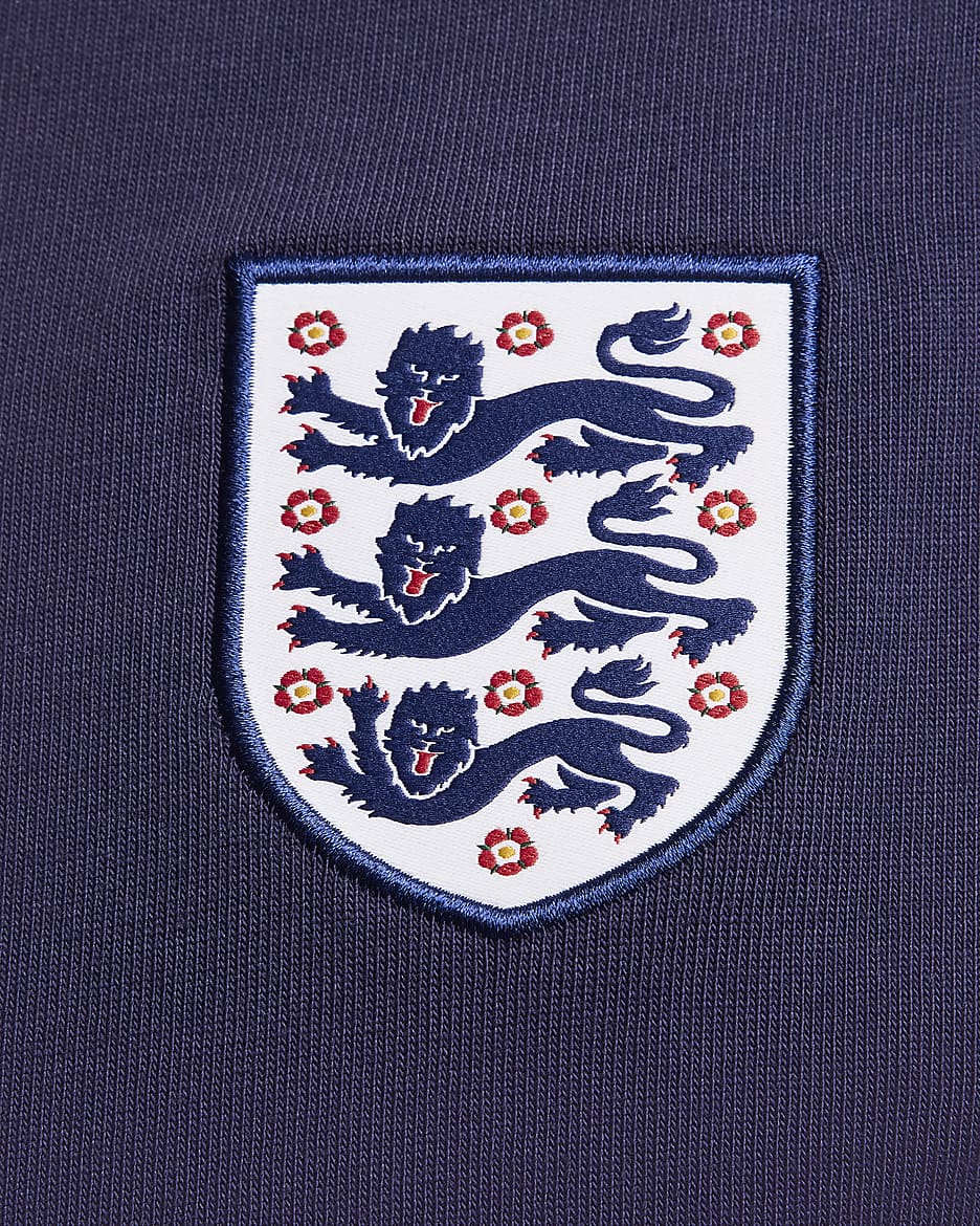 England Travel Nike Football Short-Sleeve Top - Purple Ink/Purple Ink/Sesame/White