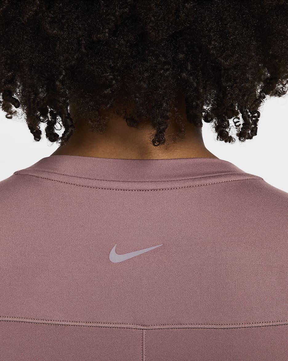 Linne Nike (M) One med slimmad passform Dri-FIT för kvinnor (Maternity) - Smokey Mauve