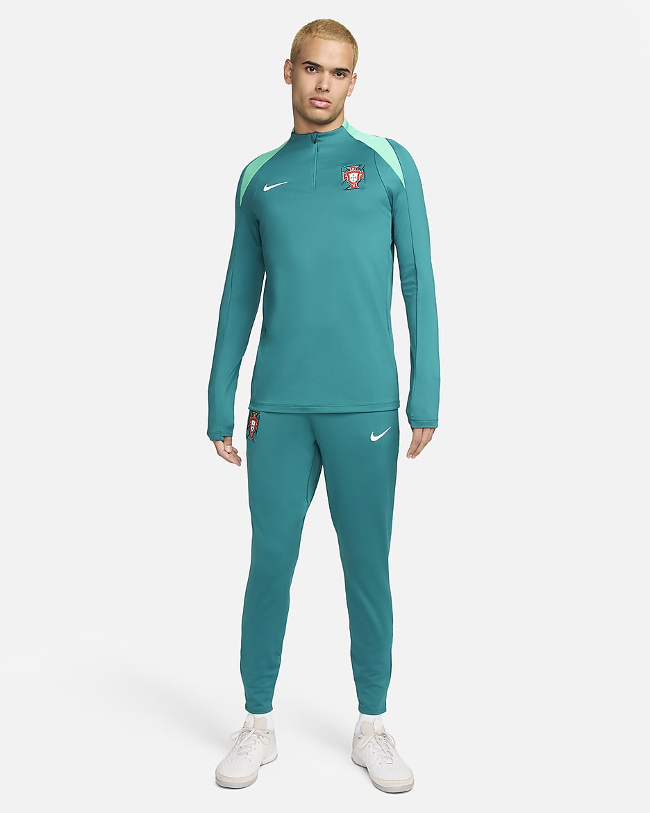 Portugal Strike Men's Nike Dri-FIT Football Knit Pants - Geode Teal/Kinetic Green/Sail