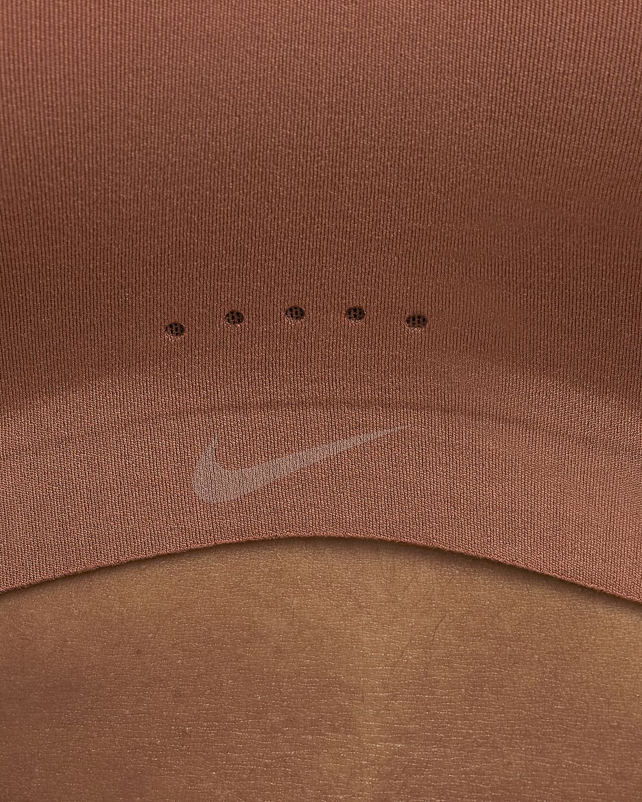 Nike Alate Coverage Women's Medium-Support Padded Sports Bra - Red Bark/Red Bark/White