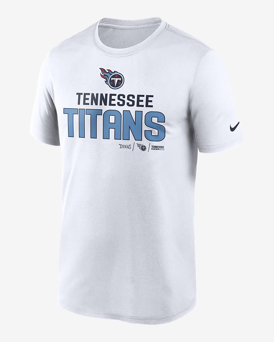 Playera para hombre Nike Dri-FIT Community Legend (NFL Tennessee Titans) - Blanco