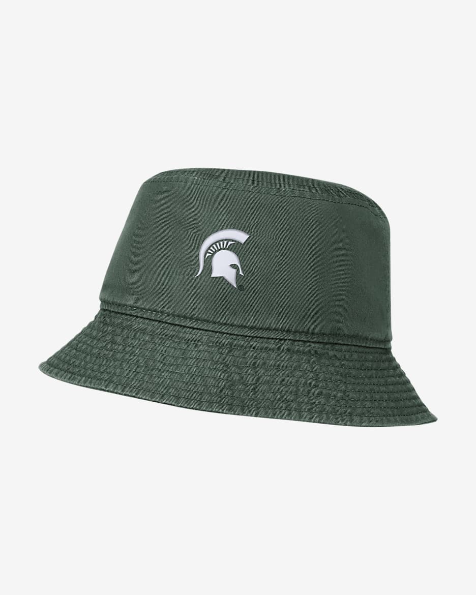 Nike College (Michigan State) Bucket Hat - Noble Green