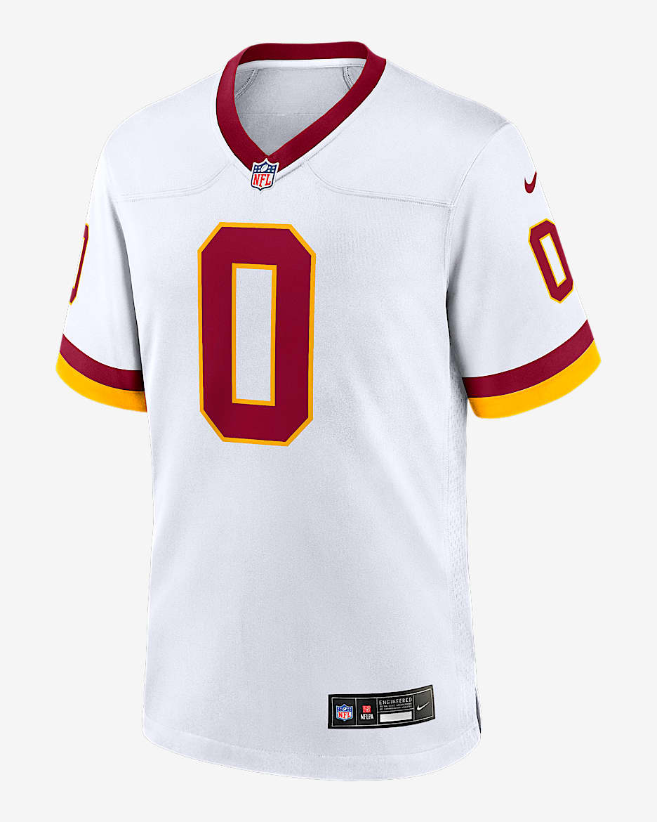 Jersey Nike de la NFL Game para hombre Mike Sainristil Washington Commanders - Blanco