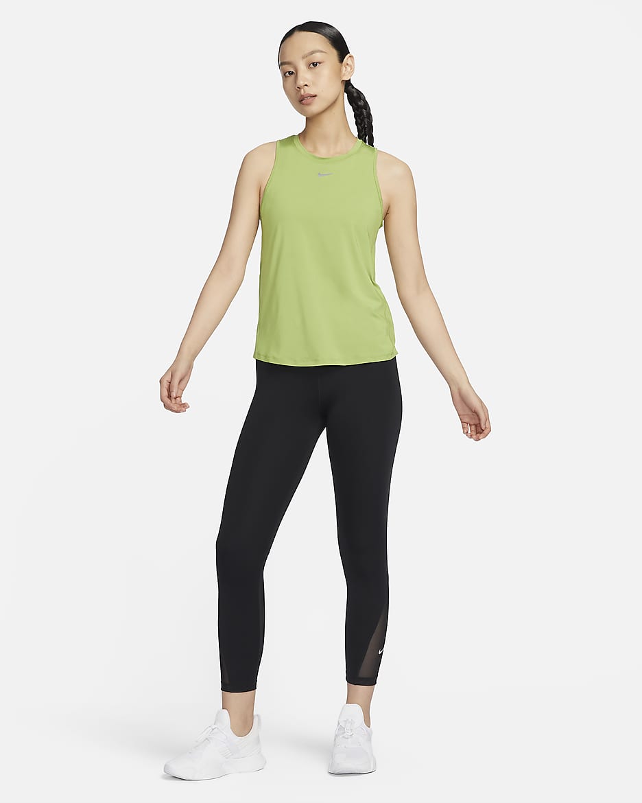 Nike One Classic Women's Dri-FIT Tank Top - Pear/Black