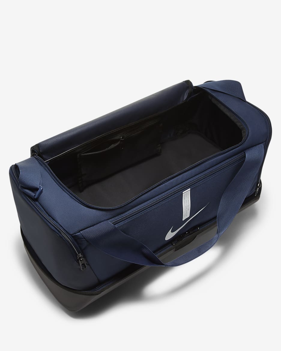 Nike Academy Team Football Hard-Case Duffel Bag (Medium, 37L) - Midnight Navy/Black/White