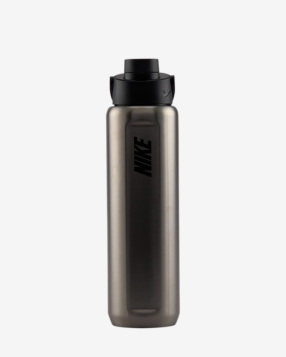 Botella de acero inoxidable con pico Nike Recharge (710 ml) - Acero