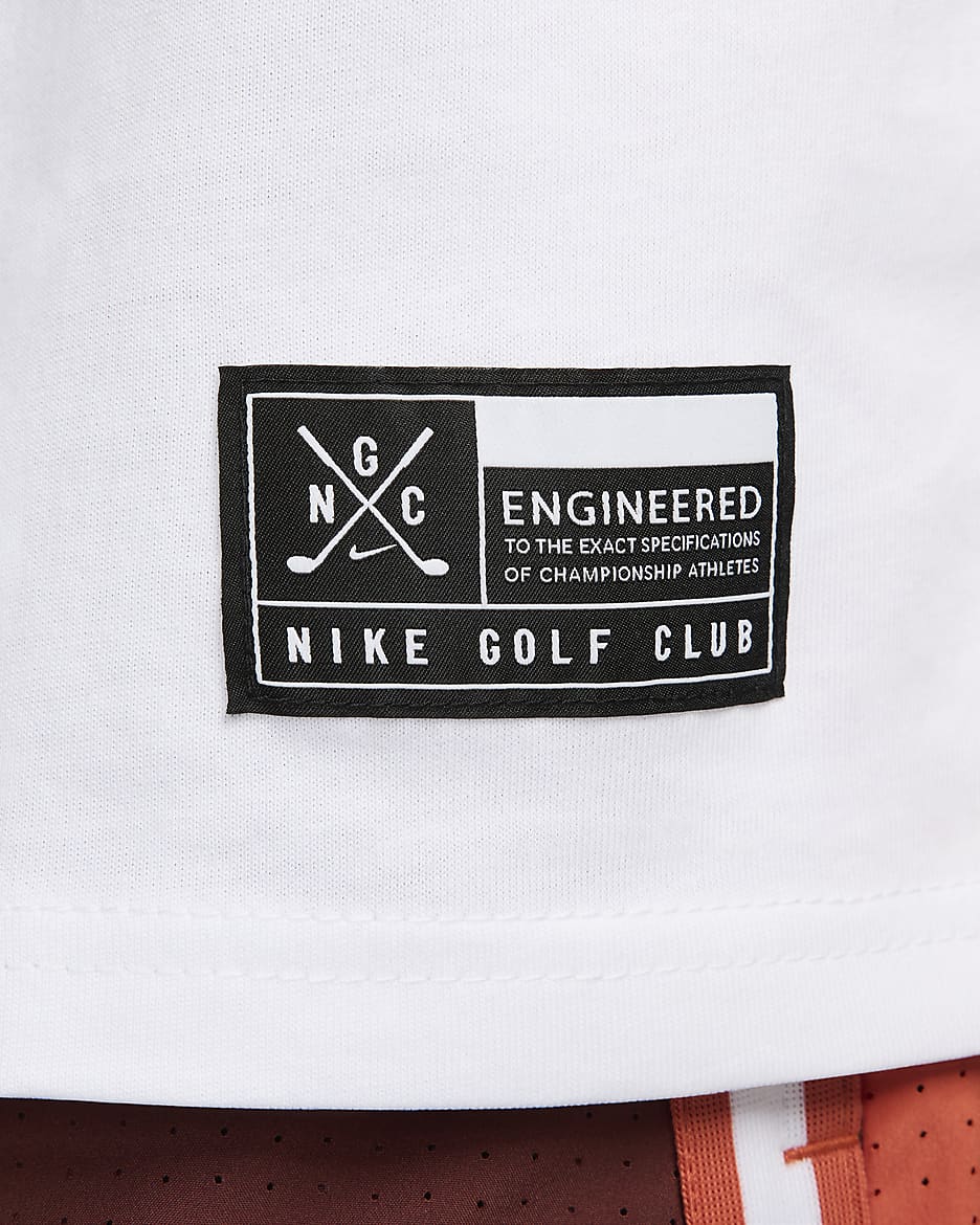 T-shirt da golf Nike Max90 – Uomo - Bianco