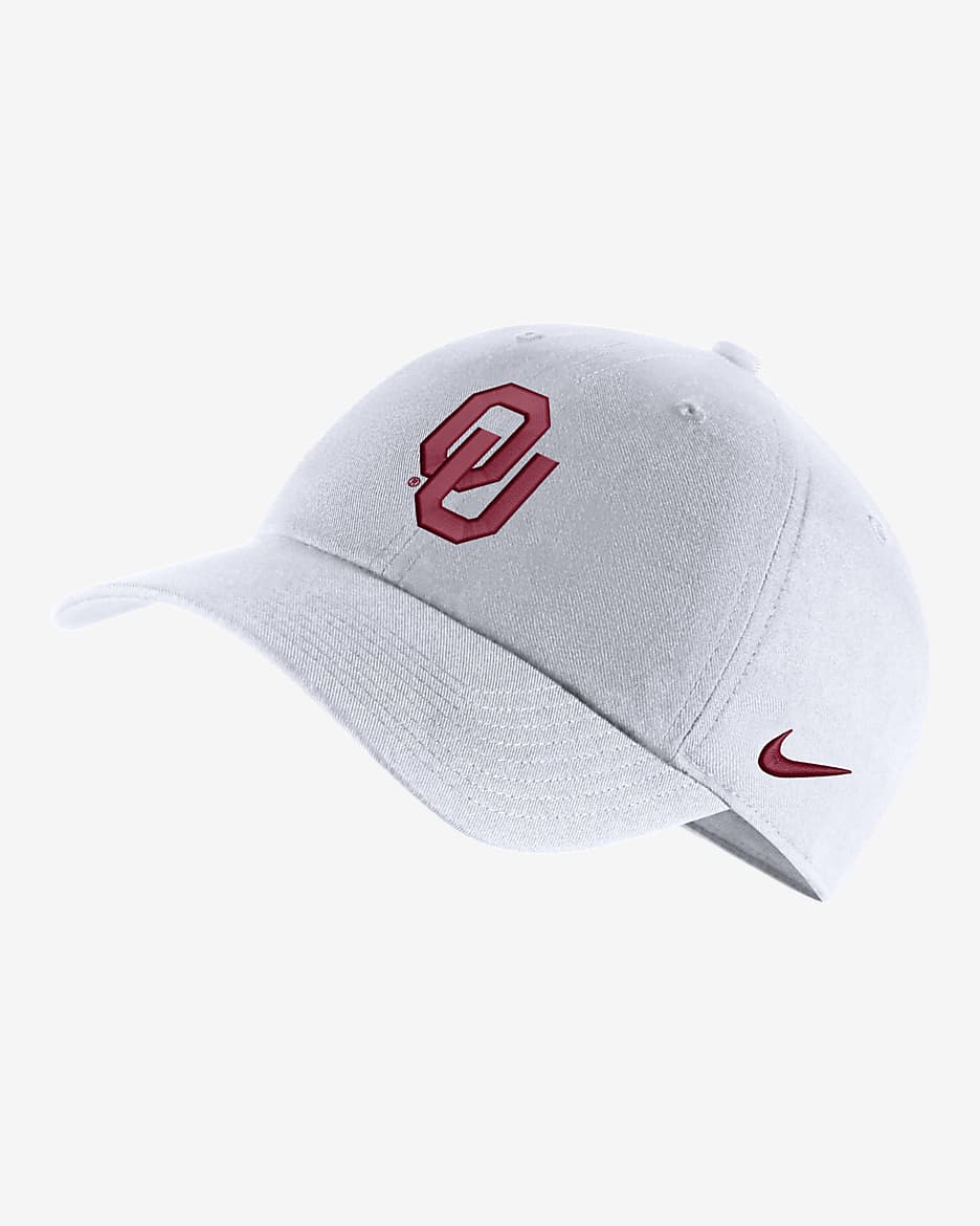 Oklahoma Heritage86 Nike College Logo Cap - White