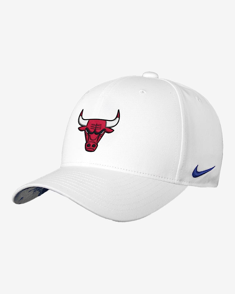 Chicago Bulls Rise Nike NBA Adjustable Cap - White