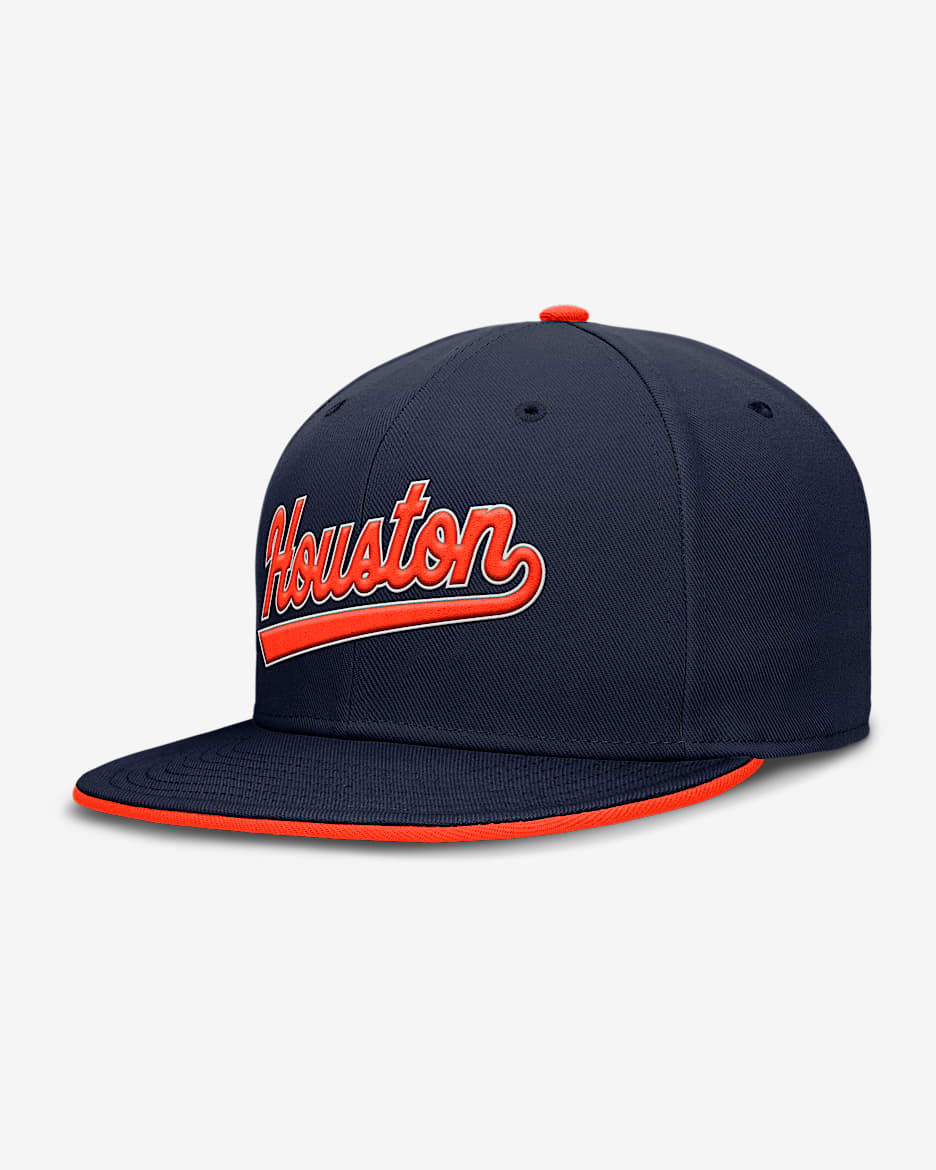 Gorra Nike Dri-FIT de la MLB ajustada para hombre Houston Astros True - Azul marino
