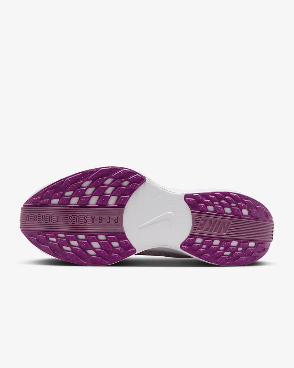 Tenis de correr en carretera para mujer Nike Pegasus Plus - Blanco/Violeta platino/Polvo ciruela/Bronce rojo metálico