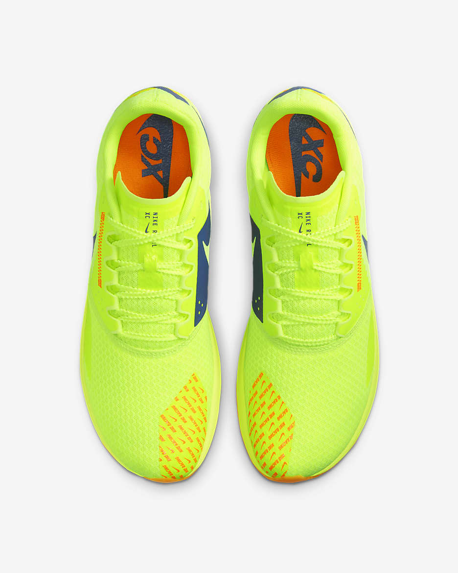 Tenis con clavos para campo traviesa Nike Rival XC 6 - Volt/Naranja total/Naranja total/Concordia