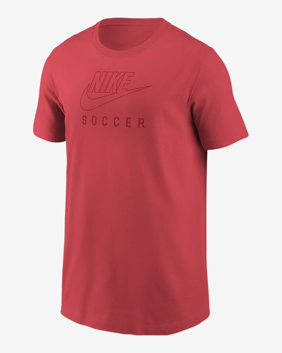 Playera de fútbol para niños talla grande Nike Swoosh - Brasa resplandor