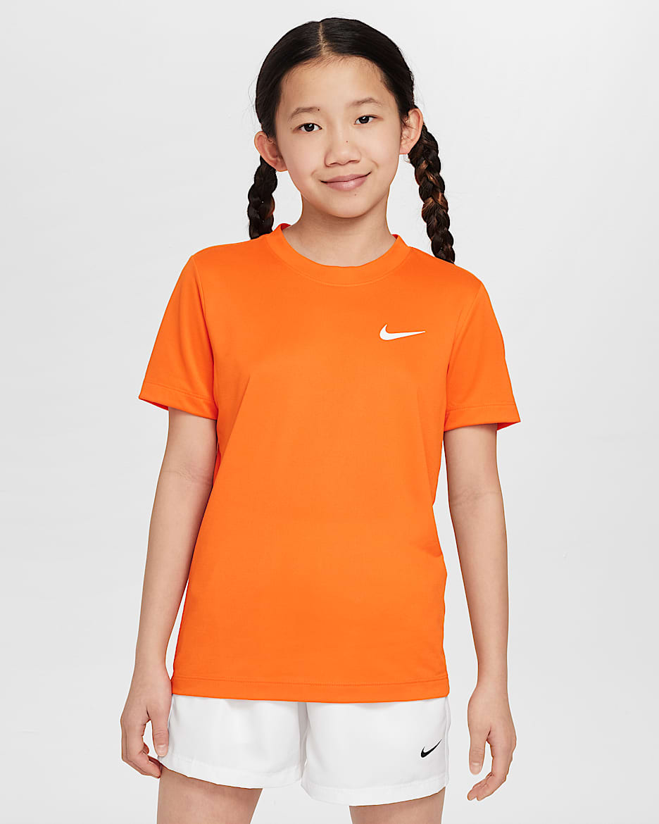 Playera Dri-FIT para niños talla grande Nike Legend - Naranja seguridad