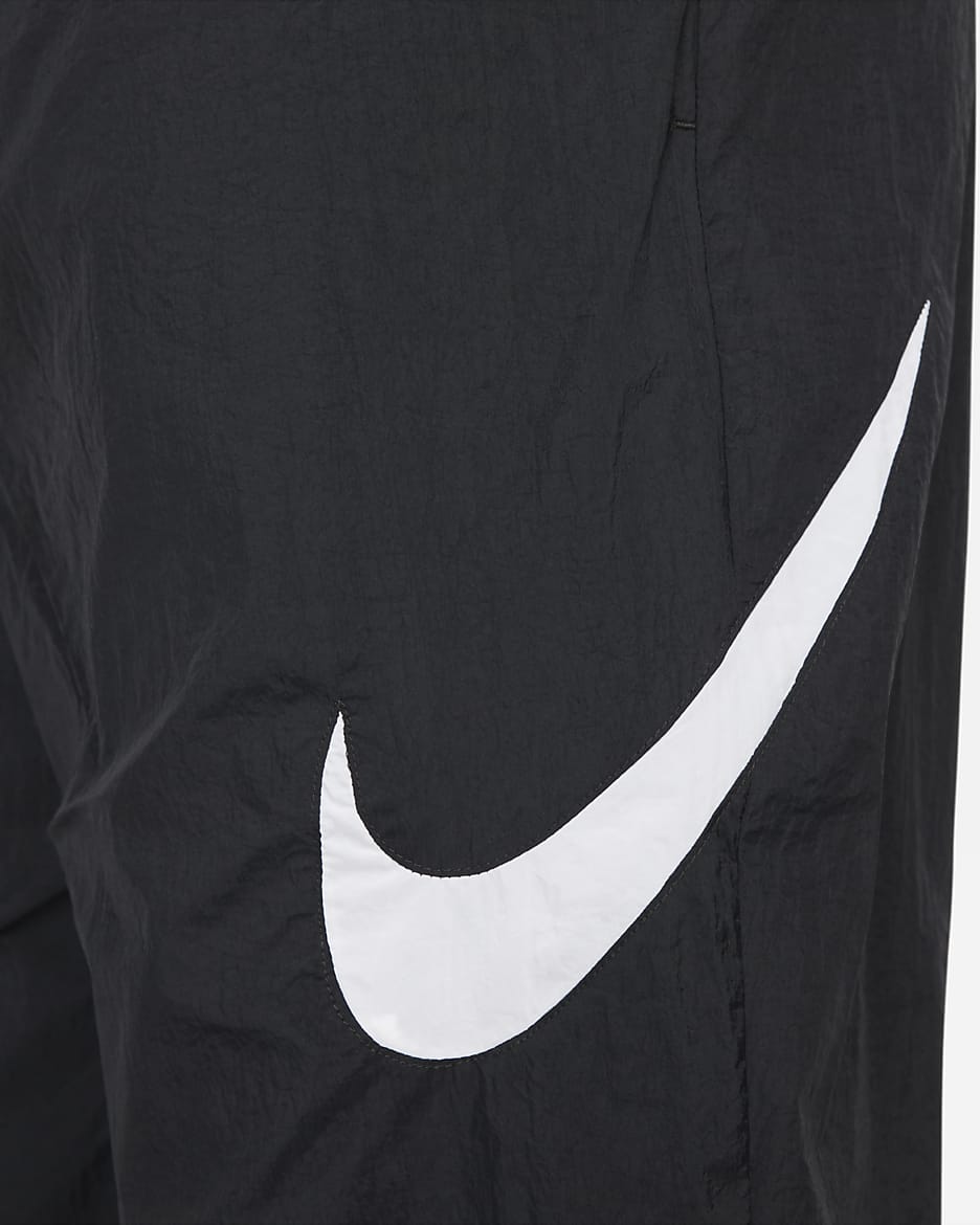 Pantalon taille mi-basse Nike Sportswear Essential pour femme - Noir/Blanc