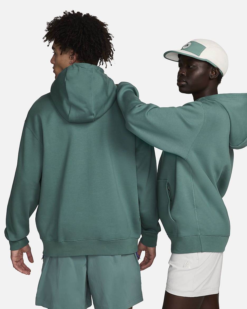 Hoodie pullover de lã cardada Nike ACG Therma-FIT - Bicoastal/Branco Summit