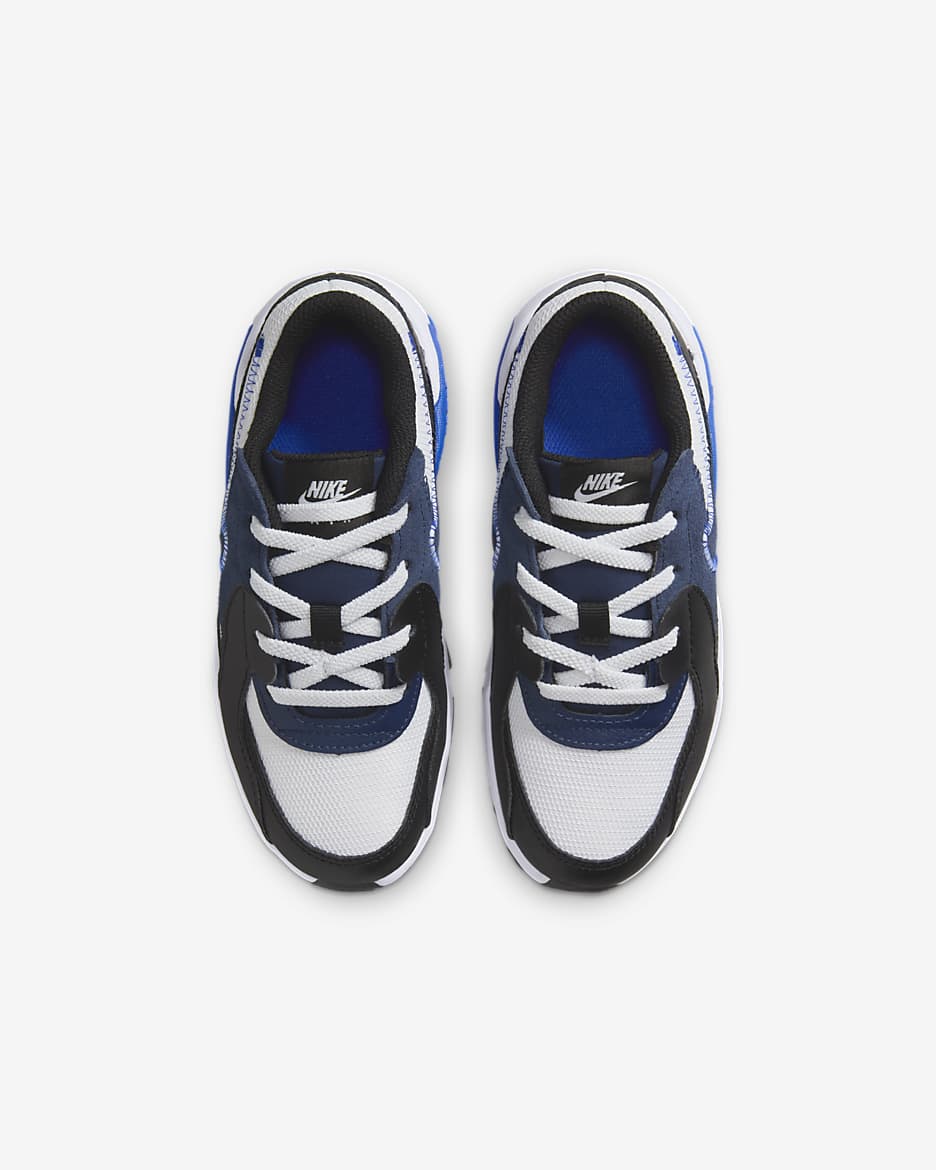 Nike Air Max Excee Younger Kids' Shoes - White/Black/Midnight Navy/Hyper Royal