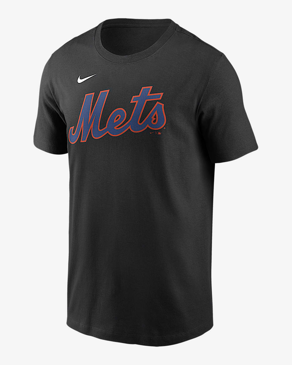 Francisco Lindor New York Mets Fuse Men's Nike MLB T-Shirt - Black