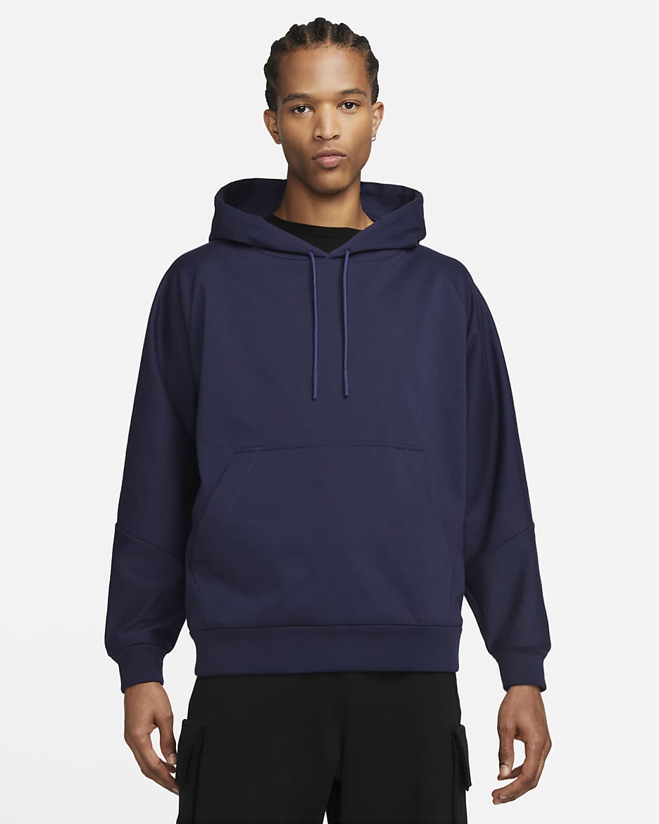 Nike ESC Men's Knit Pullover Hoodie - Midnight Navy