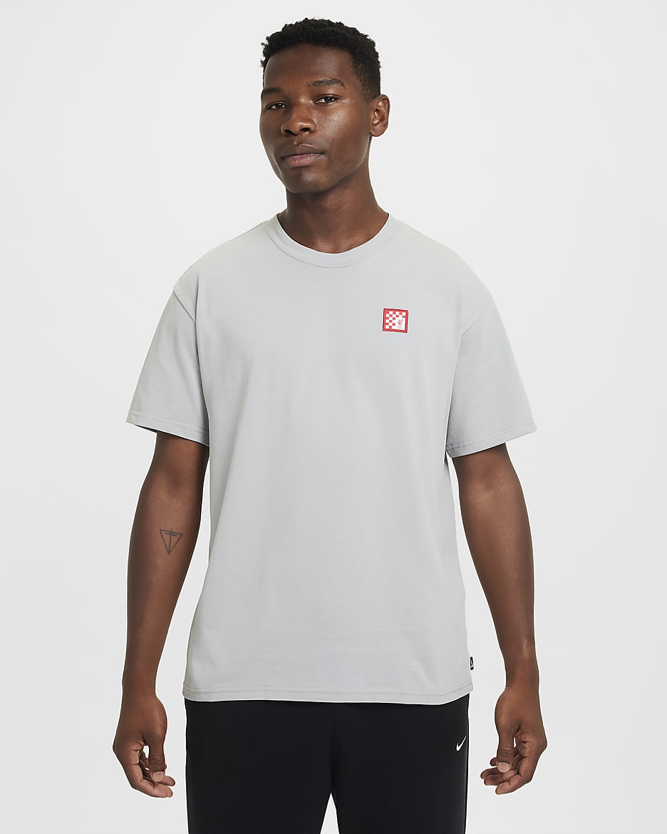 Męski T-shirt piłkarski Nike Liverpool F.C. Premium - Light Smoke Grey