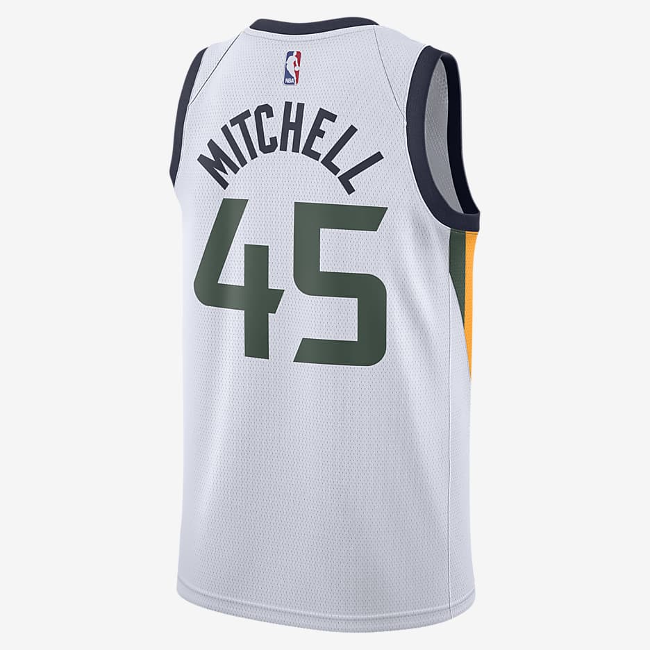 Donovan Mitchell Jazz Association Edition Nike NBA Swingman Jersey - White/College Navy