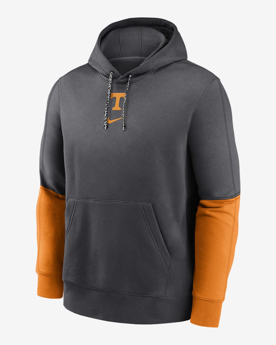 Sudadera con gorro sin cierre universitaria Nike para hombre Tennessee Volunteers Sideline Team Issue Club - Antracita