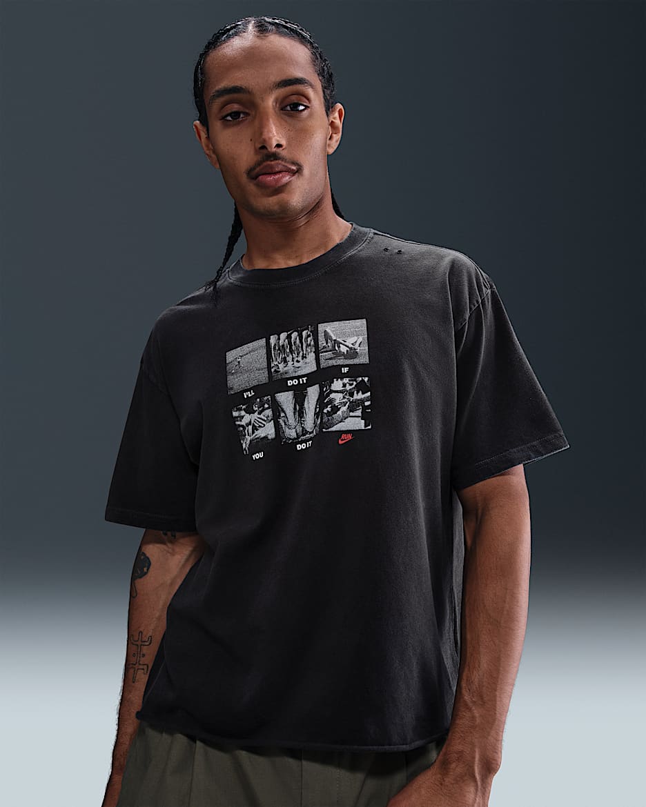 Nike Sportswear Men's T-Shirt - Off Noir