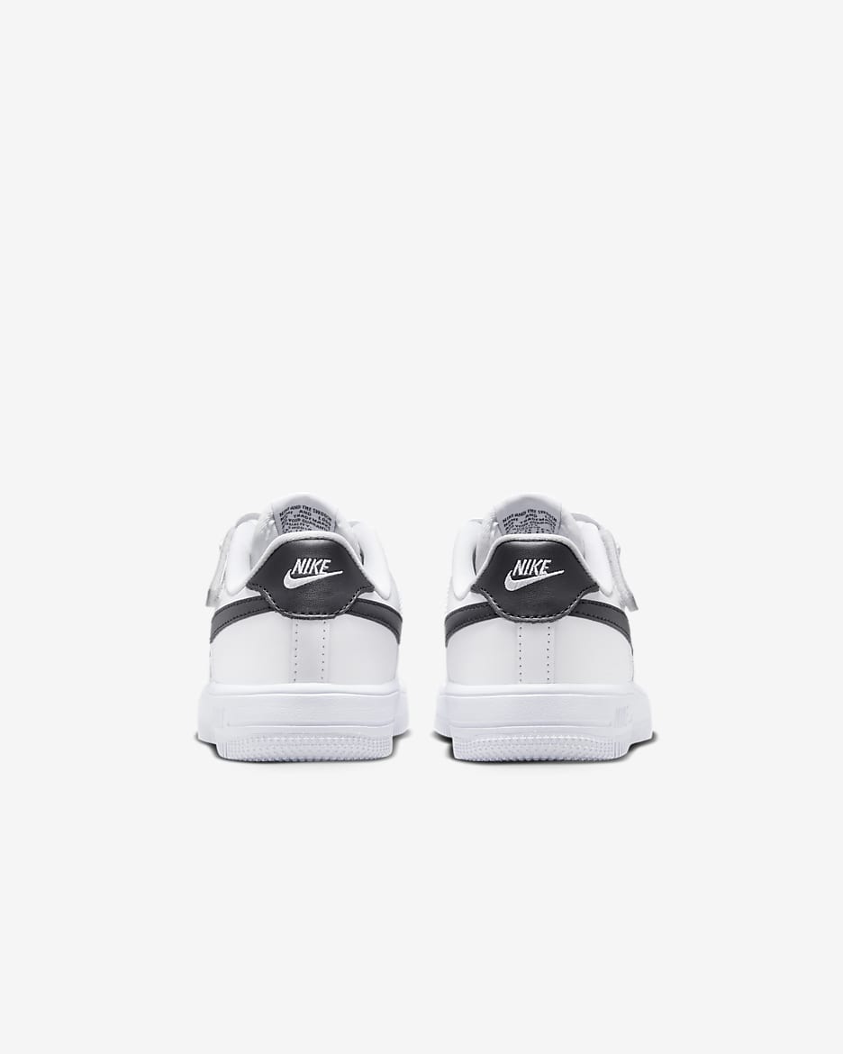 Calzado para niños de preescolar Nike Force 1 Low EasyOn - Blanco/Negro