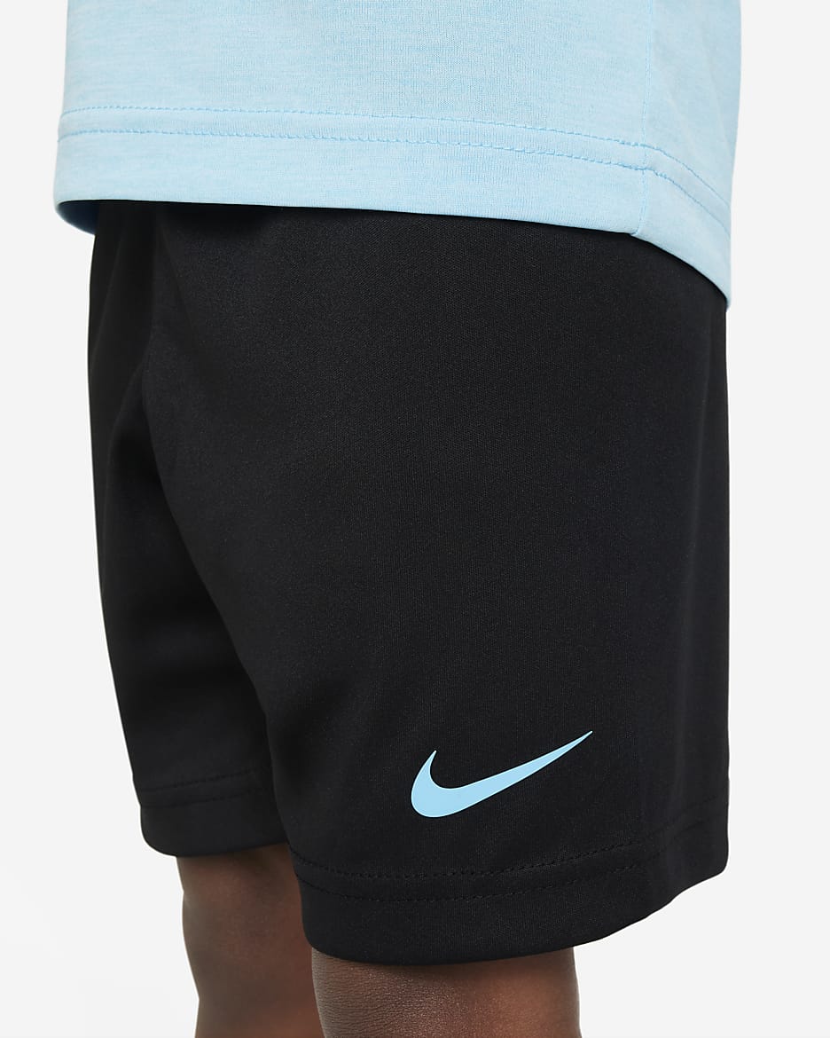 Nike Dri-FIT Dropset Toddler Shorts Set - Black