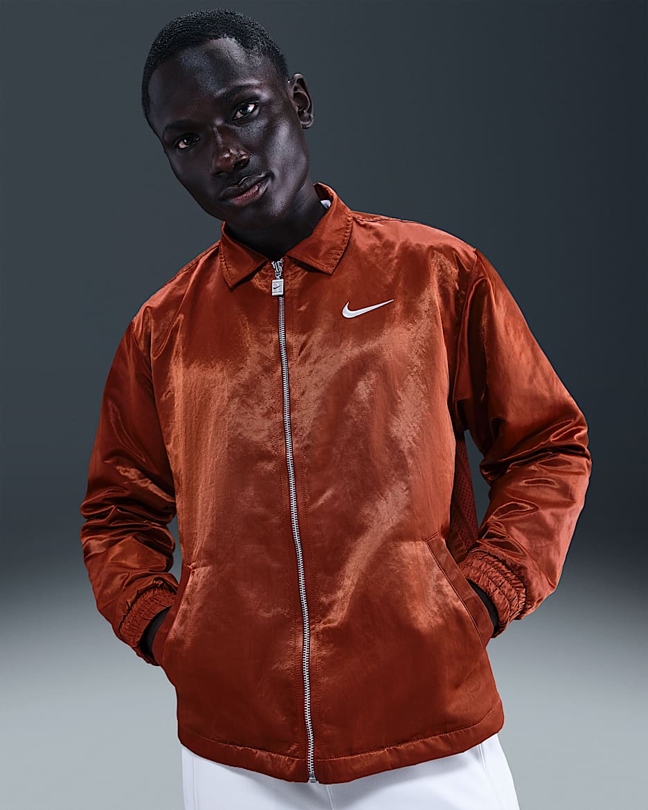 Chamarra para hombre NikeCourt Slam - Naranja fuerte/Blanco