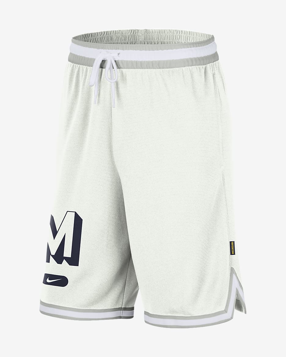 Michigan DNA 3.0 Men's Nike Dri-FIT College Shorts - Summit White/College Navy