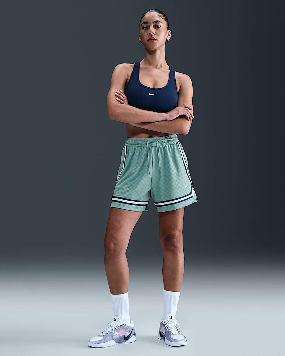 Nike Crossover Women's Dri-FIT Basketball Shorts - Cannon/Blue Force/White