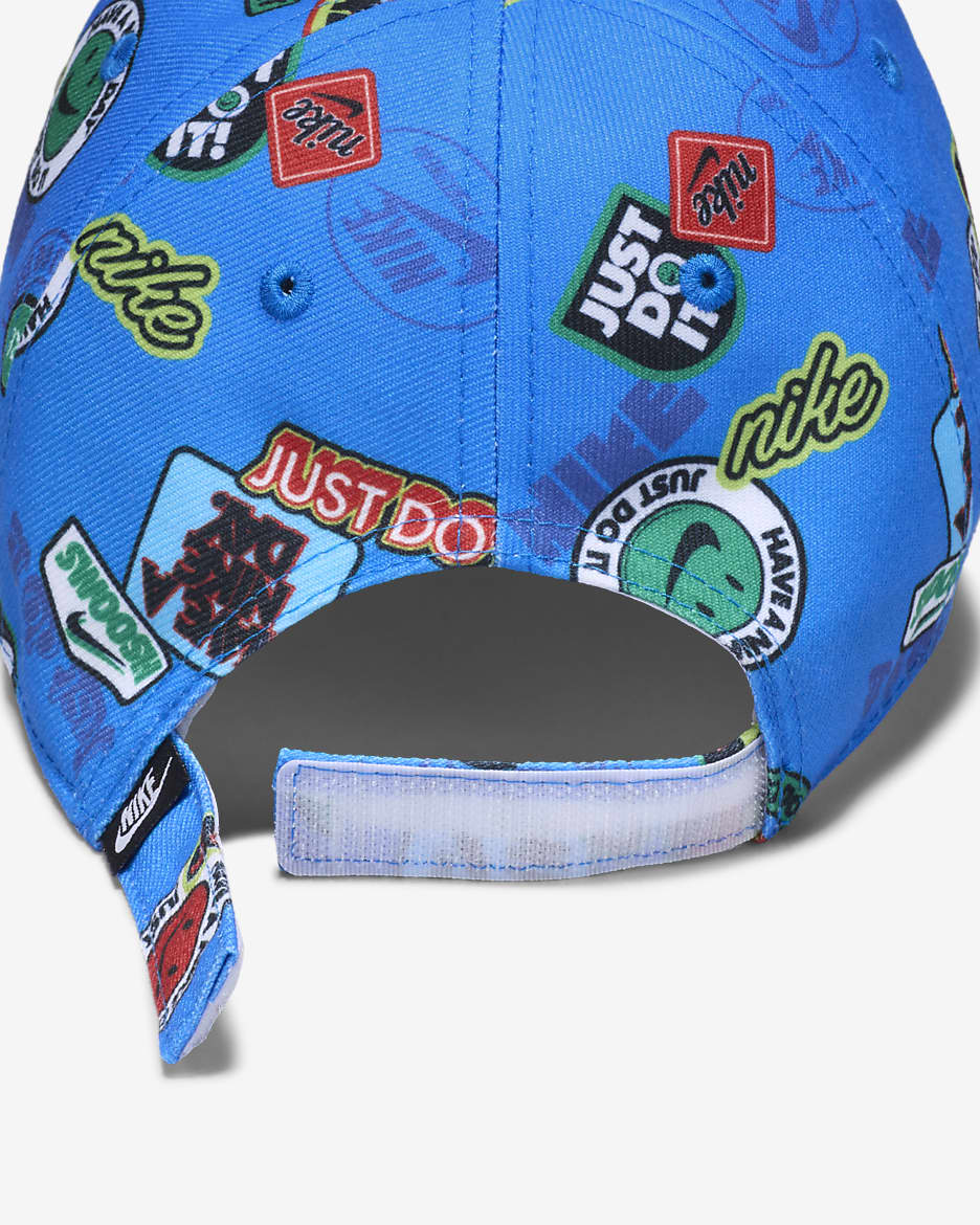 Gorra estampada con visera curva para niños talla pequeña Nike - Azul foto claro