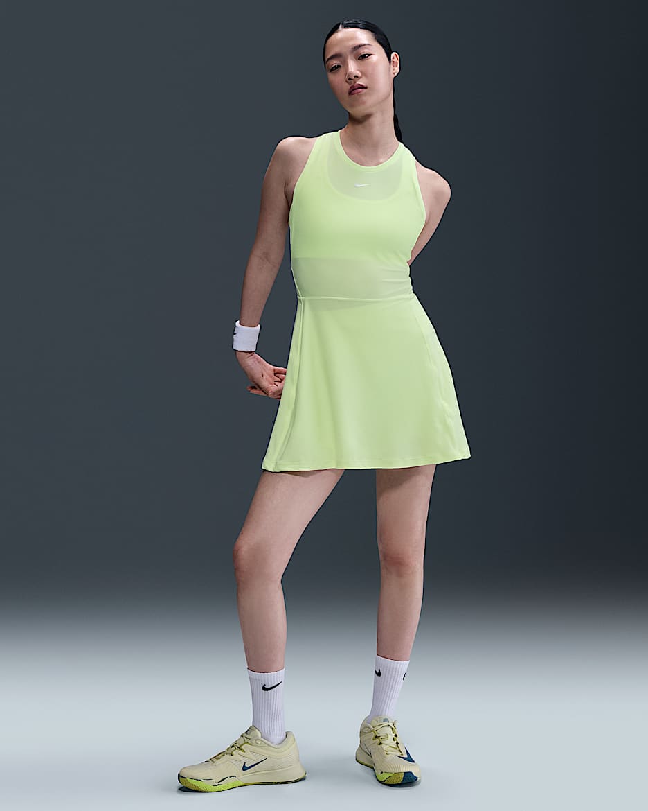 Nike Victory Women's Dress - Barely Volt/White