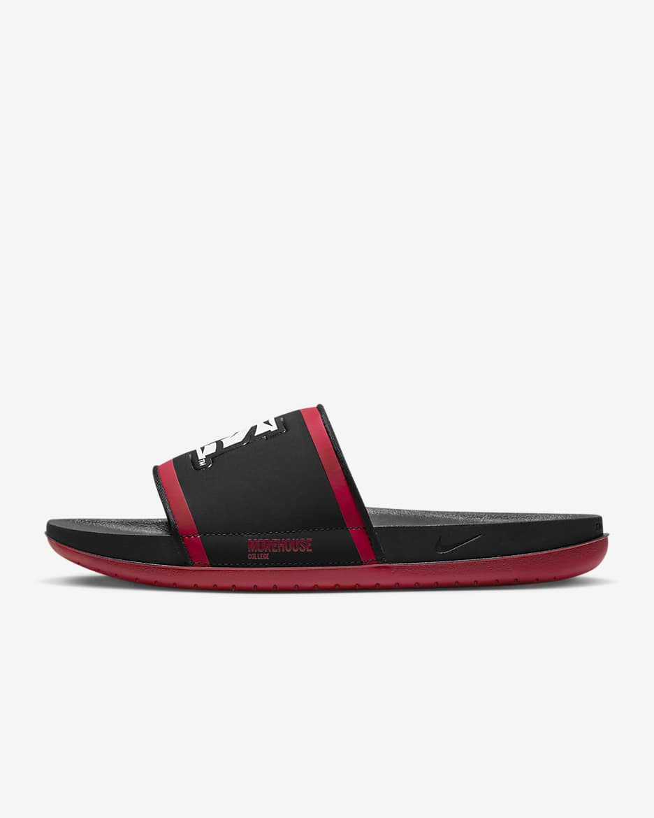 Morehouse Nike College Offcourt Slides - Black/Deep Cardinal/White